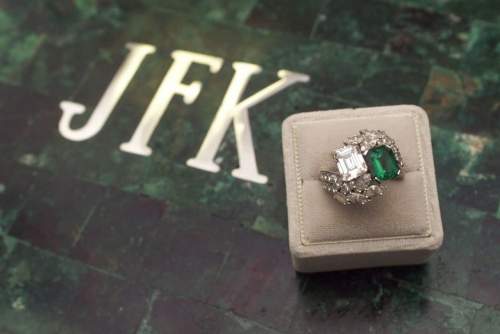 Emerald ring JFK